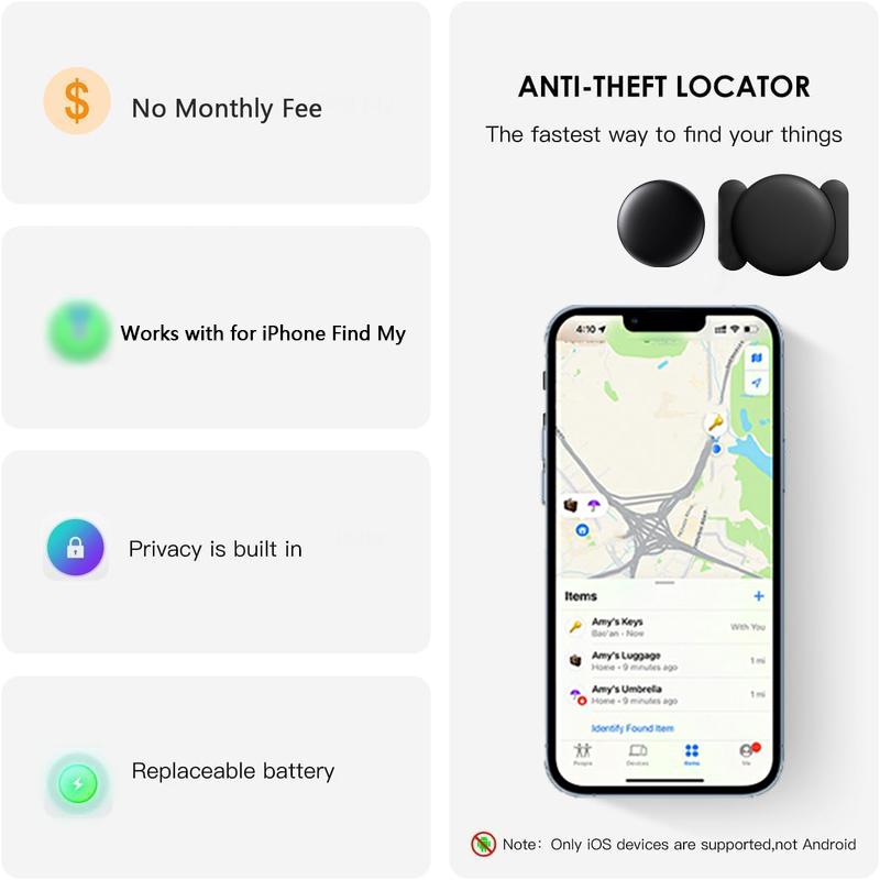 Mini Magnetic GPS Car Tracker Strong   Vehicle Tracking Anti-loss Positioning Device  Locator work with IOS Find My APP