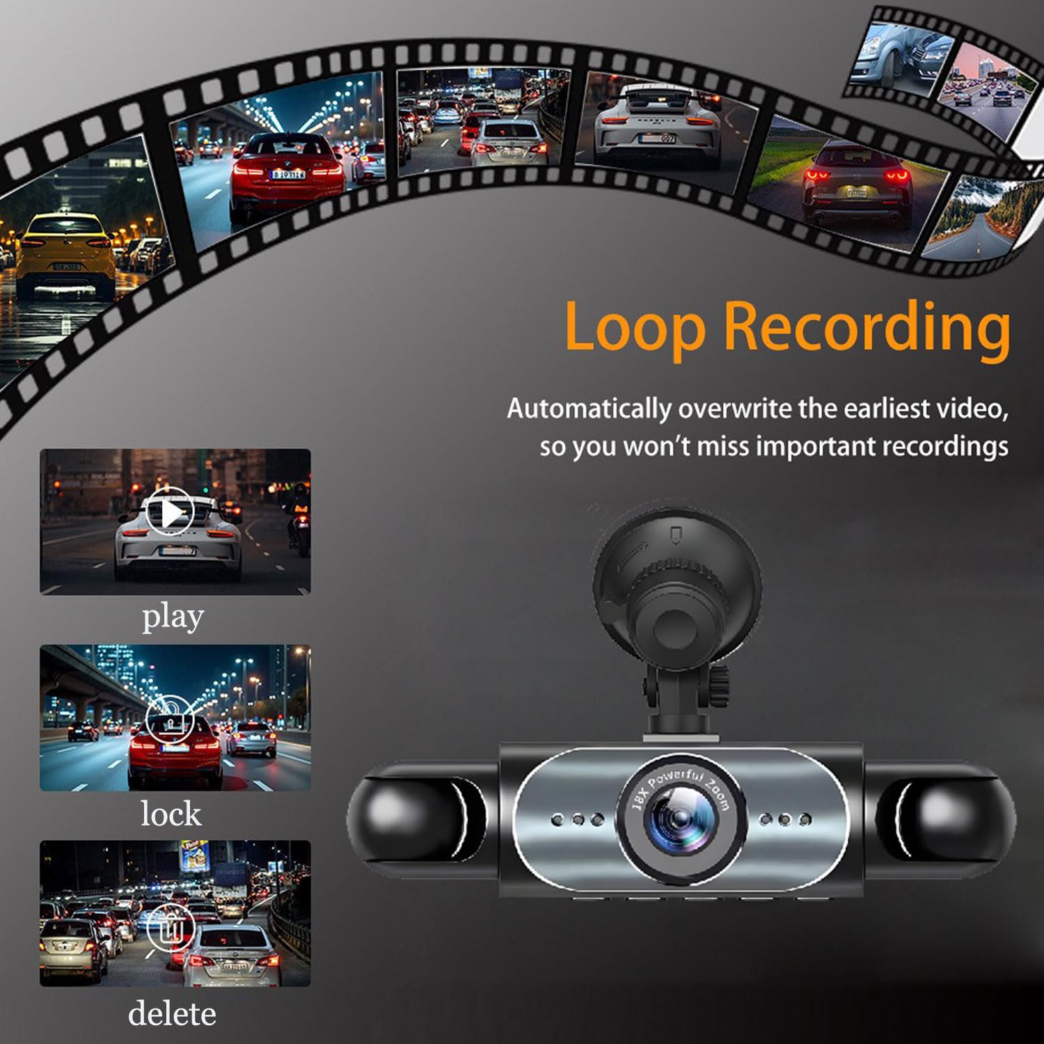 4K 1080P 4 Channel Dash Cam, Front Rear Inside Three Lens Car DVR with 3.16 Inch IPS Screen, 64GB Card Included, Parking Mode, G-Sensor, Night Vision, Loop Recording, HD Video Recording for Car Truck Vehicle 4K 1080P 4 Channel Dash Cam, Front Rear Inside Three Lens Car DVR with 3.16 Inch IPS Screen, 64GB Card Included, Parking Mode, G-Sensor, Night Vision, Loop Recording, HD Video Recording for Car Truck Vehicle