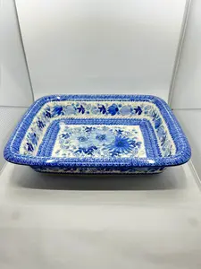 854 ~ Baker ~ Rectangular w/Rim ~ Lasagna ~ 11.25" x 13.75" U5177 ~ U4*