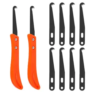 12PCS Grout Remover Tool Kit with 2 Grout Saws & 10 Removal Knives for Kitchen Bathroom Bedroom Tile Gap Cleaning Detail Work Efficiency Mortar Residue Removal