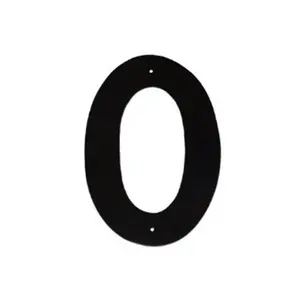 212 MAIN 24 In. Aluminium Helvetica Modern Font Individual House Number 0, Home Improvement Decor Sign, Handcrafted Home & Building Supplies Accessory