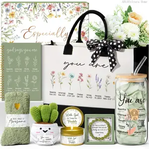 Easter Christian Gifts for Women, Religious Faith Gift Set with Canvas Tote Bag, Inspirational Spiritual Gifts for Mom, Sister, Wife, Grandma, Best Friend BasketAB14Veloura Home