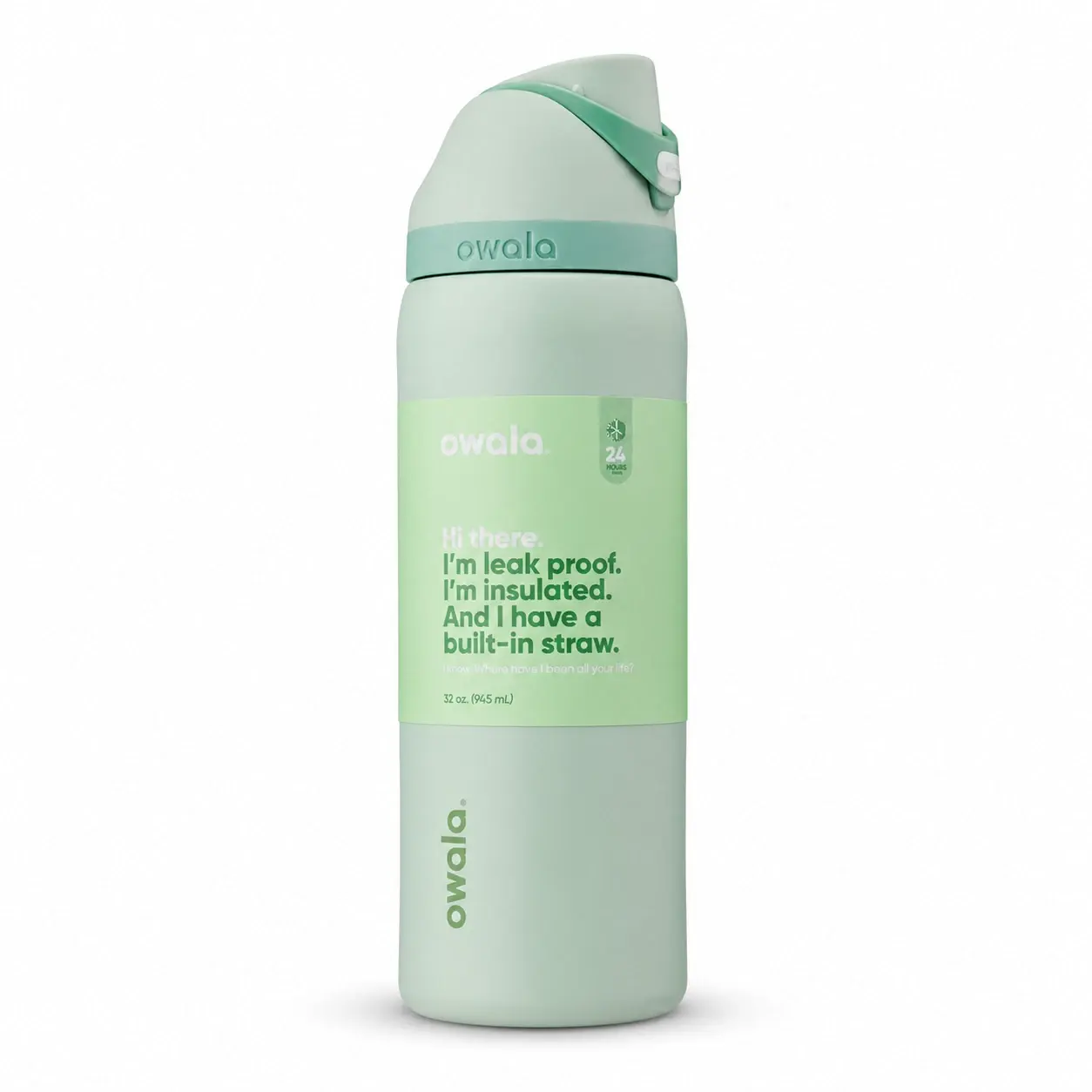 Owala Summer Paradise Water Bottle 24oz 🌴 Stainless Steel Insulated FreeSip Bottle Leak Proof Straw Tumbler Travel Gym School Hydration Cup