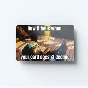 Gold Scar Meme Debit/Credit Card Skin, Vinyl Sticker - High Quality