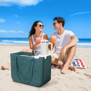 Topper Tray for beach Bag Accessories, Universal Beach Bag Cup Holder for beach Bag Large/Medium/Baby, Tote Bag Organizer