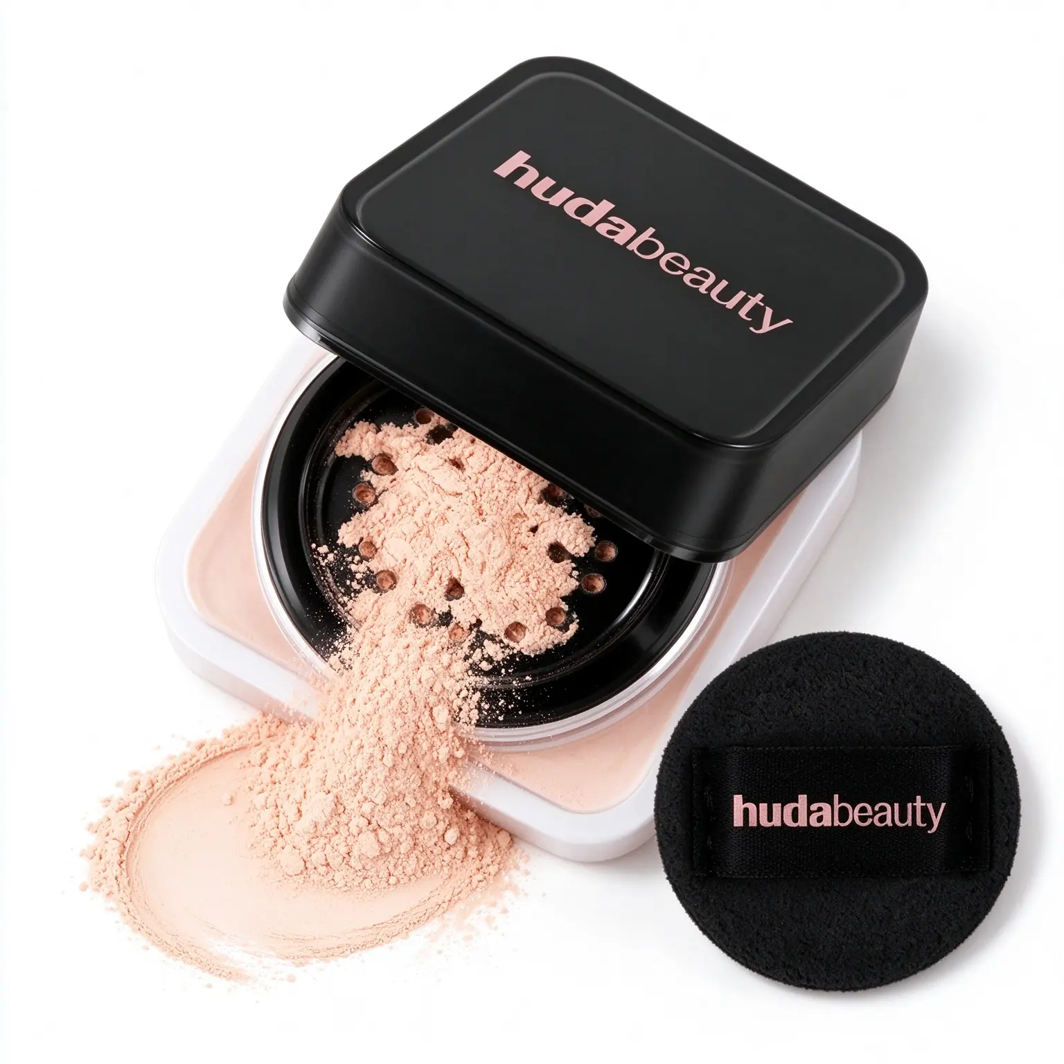 HUDA BEAUTY Mini Easy Bake Loose Baking Setting Powder portable mini size for shine control and airbrushed makeup finish
