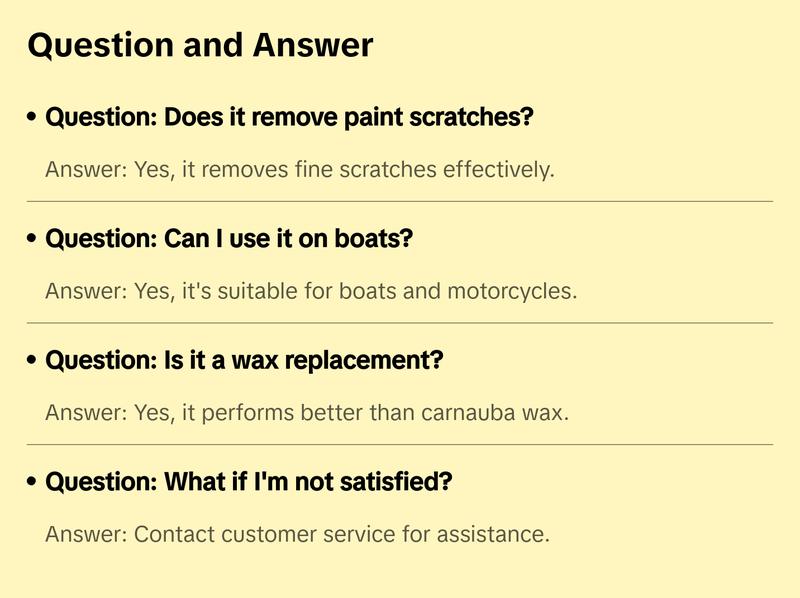 Wizards Shine Master Polish and Sealant - Cleans, Polishes and Seals Paint in One - Non-Carnauba Wax-Based Boat Water Spot Remover - Wax Replacement for Boat and Car Detailing Supplies