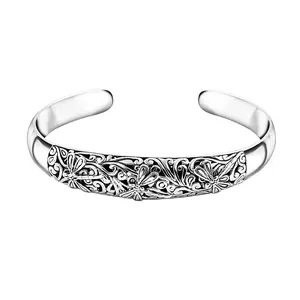 Dragonfly Cuff Bracelet in Sterling Silver 7.25 In 30.85 Grams Christmas Gifts