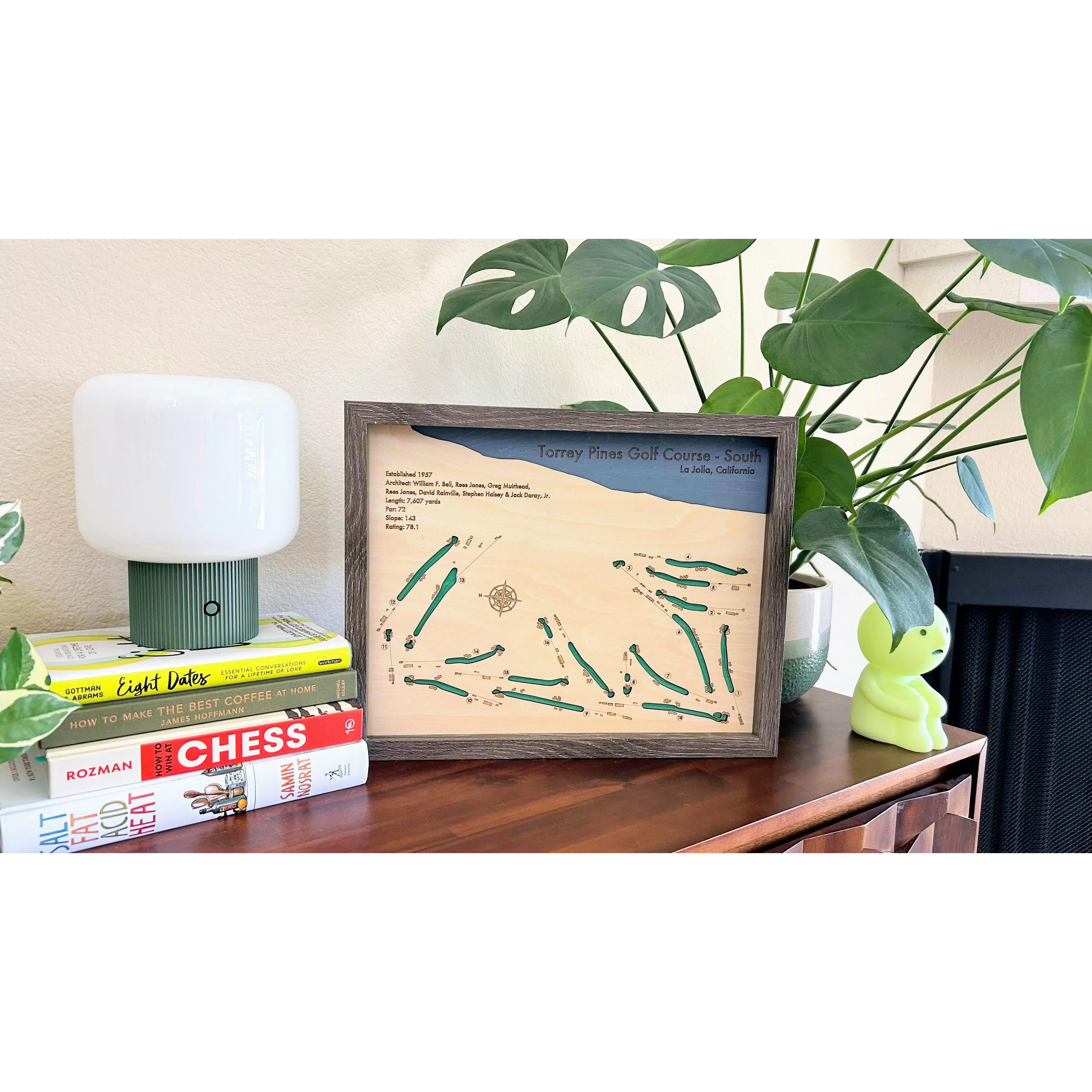 Torrey Pines Golf Course - South Course | 3D Layered Wood Course Map