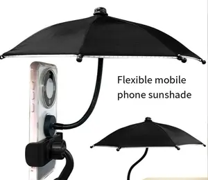 Mobile sunshade, electric vehicle food delivery sun protection umbrella, Uber driver mobile phone holder umbrella, magnetic umbrella