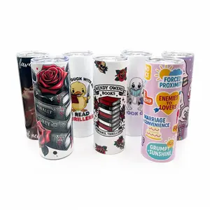 20 oz Tumbler with Straw - Stainless Steel - Drinkware Accessories - Wendy Owens Books