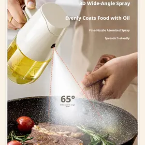Handheld Oil Sprayer Bottle, Kitchen Oil Dispenser, Oil Mist Maker, Oil Dropper, Leak-Proof Design, Ideal for Spraying and Pouring