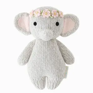 Cuddle + Kind Baby Elephant Doll, Blush Floral