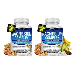 2xx  Magnesium Complex Supplement, 8EssentialMagnesium 1000mg Daily MineralNutritional Supplement forAdult Daily DietarySupport Vitamin Edible Bathroom-2TpDaily Nutrition - Magnesium 8 Elemental Complex