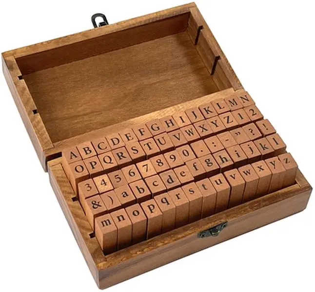 Studio Series Letterpress Stamp Set -- Peter Pauper Press Inc, Other Merchandise