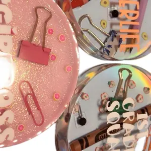 Personalized Resin Coasters for Teachers & Girl Bosses Stylish Tableware Desk Accessories Protect Surfaces from Spills and Stains Made from Resin Durable and Sleek Finish