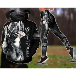 American Bulldog Hoodie And Legging All Over Printed