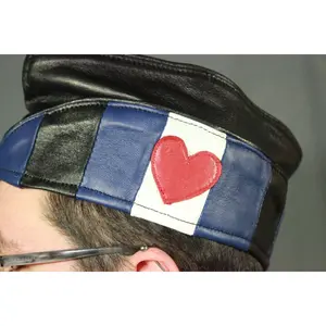 Leather Pride Leather Garrison Cap