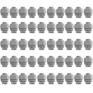 3/4 Inch Flexible Conduit Liquid Tight Connector Nonmetallic Liquid Tight Straight Conduit PVC Flexible Conduit Fittings 50PACK