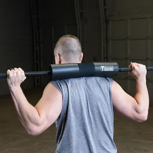 Fitness Barbell Pad for Squats, Lunges, and Weightlifting, Neck and Shoulder Support, Black Foam