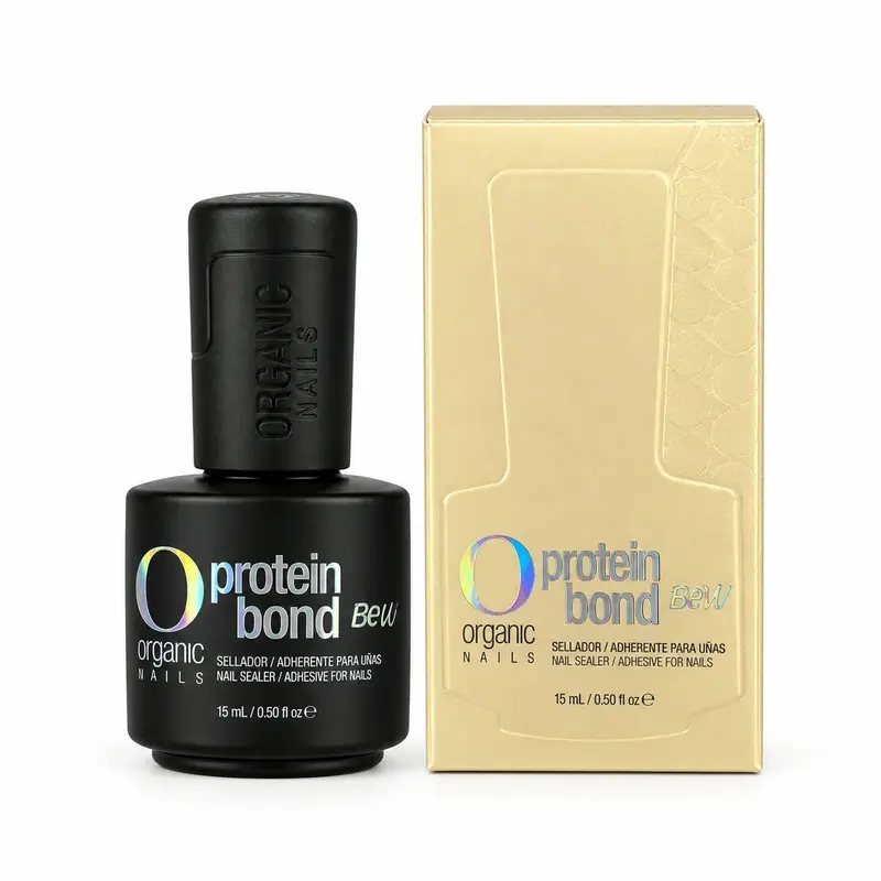 Organic Nail Protein Bond Primer - 15ml Non-Acid, Safe & Effective Irritation-Free Manicure Liquid for Adults, Nail Care Solution with Effective Bonding & Strengthening Benefits
