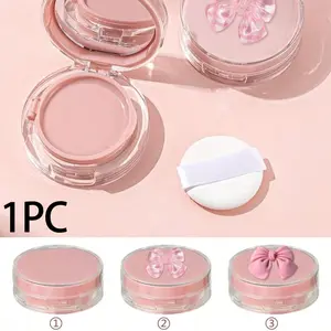 Mini Air Cushion Foundation Empty Box, Cute Bow Accessory, Fills Liquid Foundation, Bb Cream Sample, Travel Storage Case, Compact