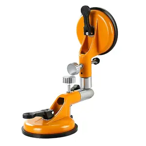 Seamless Seam Setter with 90-270 Degree Adjustable Vacuum Suction Cups for Seam Joining Leveling, Professional Solid Countertop Installation Tool for Granite, Stone, Marble, Slab, Orange, Pack of 1