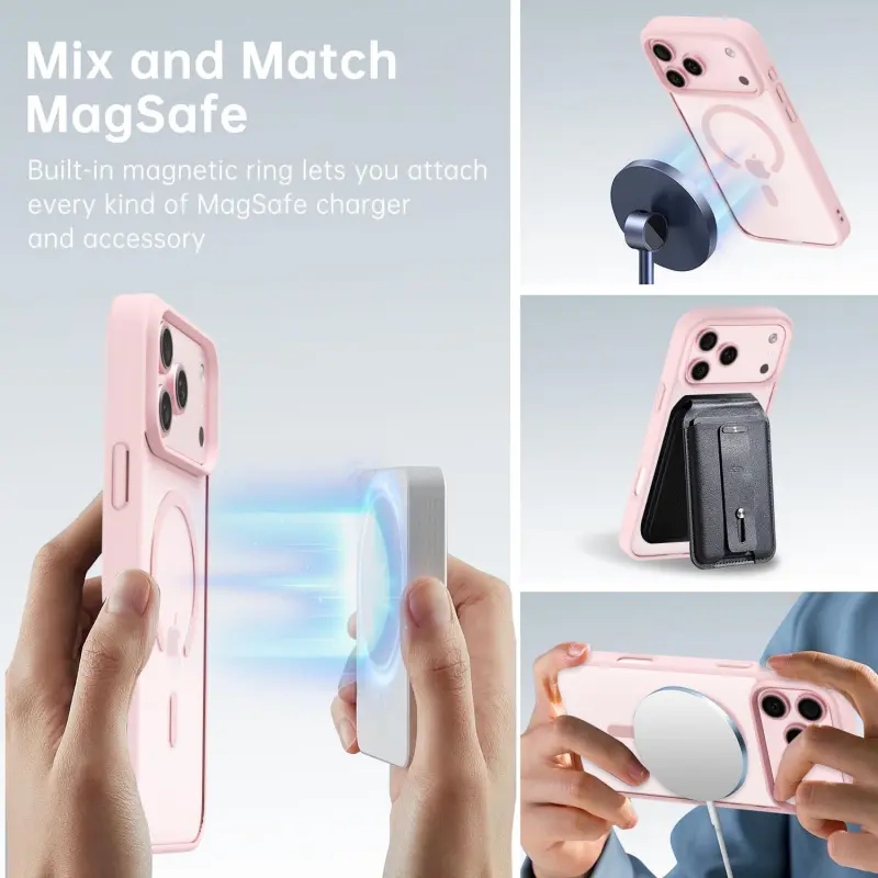 Magnetic Transparent Cute Phone Case, Compatible with iPhone 17 Pro Max,  iPhone 16, iPhone 15 (Shockproof), iPhone 14/13 (Wireless Charging  Supported), iPhone 12 & iPhone 11 | MagSafe Protective Case - TikTok Shop