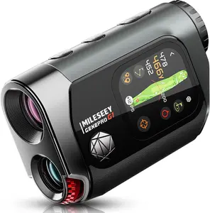 MILESEEY GenePro G1 Touchscreen GPS Golf Rangefinder with Slope 43000 Preloaded Courses 1300 Yards Laser Range Finder Golf Red Green Display 0.1s Flag Pole Locking Vibration 6X Magnification,Men and Father's Day Gifts,Summervibes