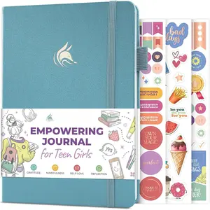 Empowering Journal for Teen Girls - Guided Self-Love Diary with Prompts - Gratitude & Manifestation Notebook, Teenage Gifts (Aquamarine)