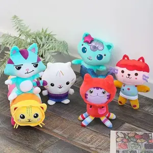 20cm Gabby Dollhouse Plush Toy Mercat Cartoon Stuffed Animals Mermaid Car Cat Plushie Doll Kids