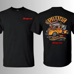 Aged To Perfection Snap-on Patina Tow Truck T-Shirt, 2 Sides, Vintage Garage Mechanic Graphic Tee