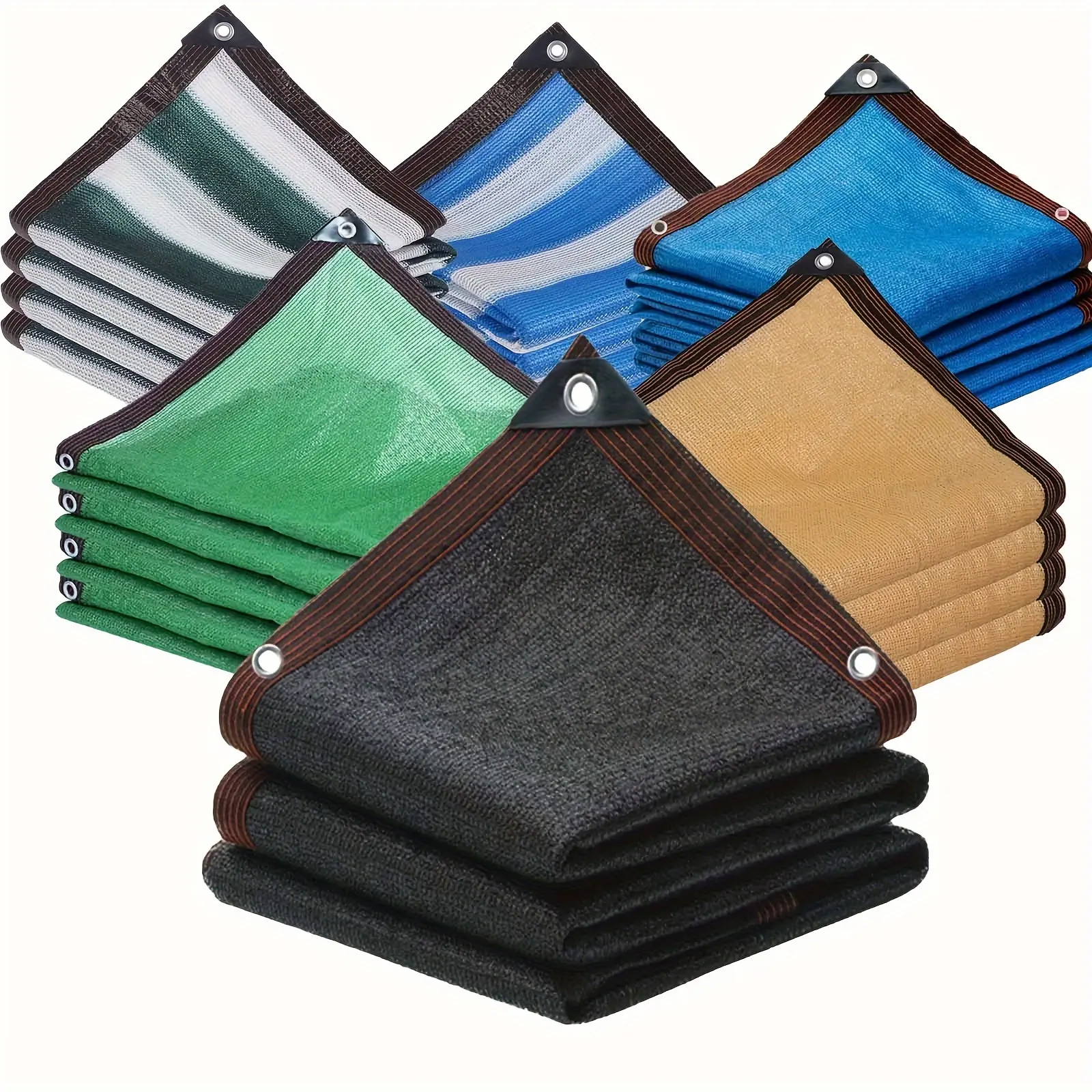 Rectangular Sunshade - Large Outdoor Sunshade For Courtyards, Gardens, And Swimming Pools - HDPE Fabric, Waterproof, Easy To Install, Multi Functional Sunshade Mesh, 2m * 3m, 3m * 4m, 4m * 6m Multiple Sizes And Colors Available