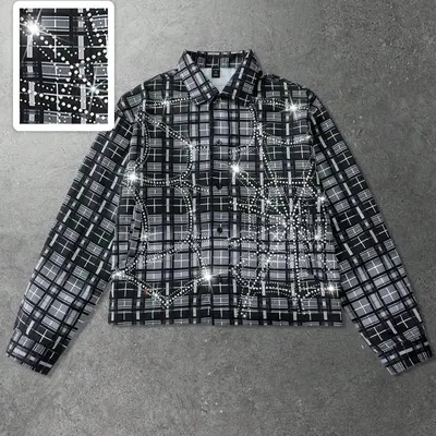 Dyed Checker Button Down Ktwo - TikTok Shop