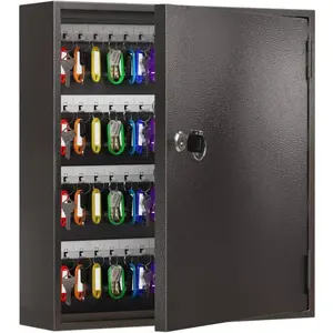 Key Lock Box for 120 , Wall Mount Key Cabinet with Color Key Tags, Steel Key Storage Box with Lock, Key Holder Organizer for , Office, Apartment, Property Management
