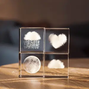 Unique Shape Cloud Cube Desktop Ornament, Cloud Forms High-End Home Decor Statue - Ideal Valentine's Day Gift for Girls