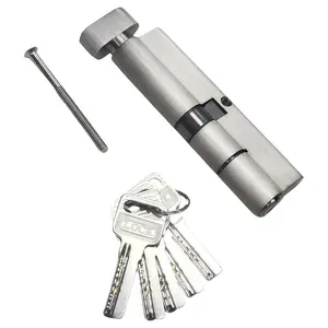 European Cylinder Lock Core High Security Level, 65mm (32.5/32.5), Includes 5 Keys, Solid Brass Material, Anti-Rust, Corrosion Resistant, Anti-Theft