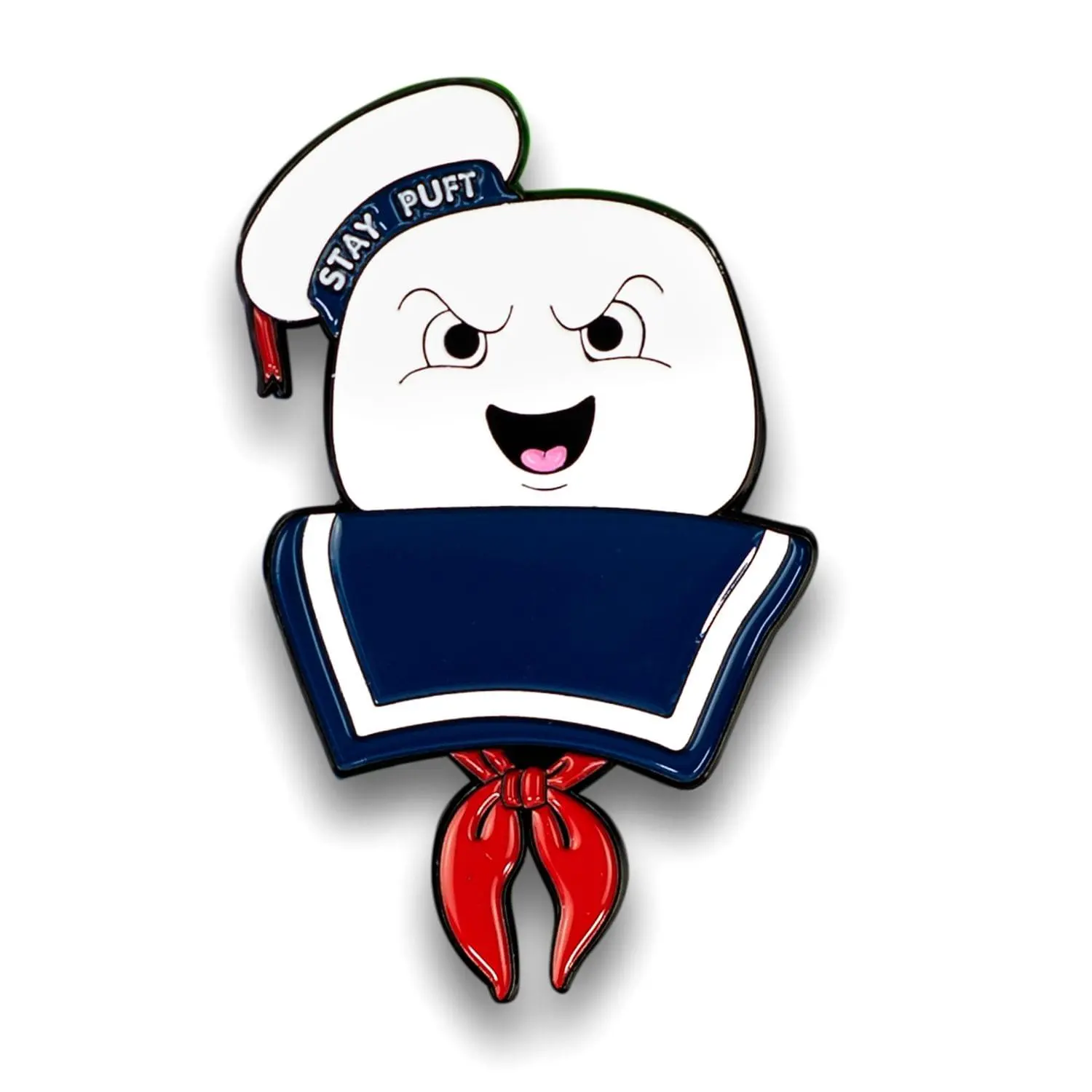 Ghostbusters Collectibles | Ghostbusters Stay Puft Marshmallow Man Enamel Collector Pin, Classic Movie Fan, Horror, Costume Accessory, Metal Base