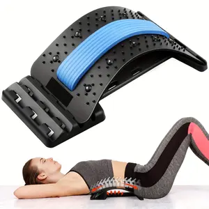 1pc Adjustable Back Spine Stretcher Board, Multi-Layered Lumbar Support Massager, Universal Fit ABS Back Stretcher for Lower and Upper Back Relief, Uncharged Manual Operation, Without Battery