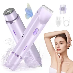 Women's Bikini Trimmer, Pain-Free Hair Removal for Underarms Body Intimate Areas, Travel Kit, Christmas Gift, New Electric Shaver, Usb Rechargeable Trimmer