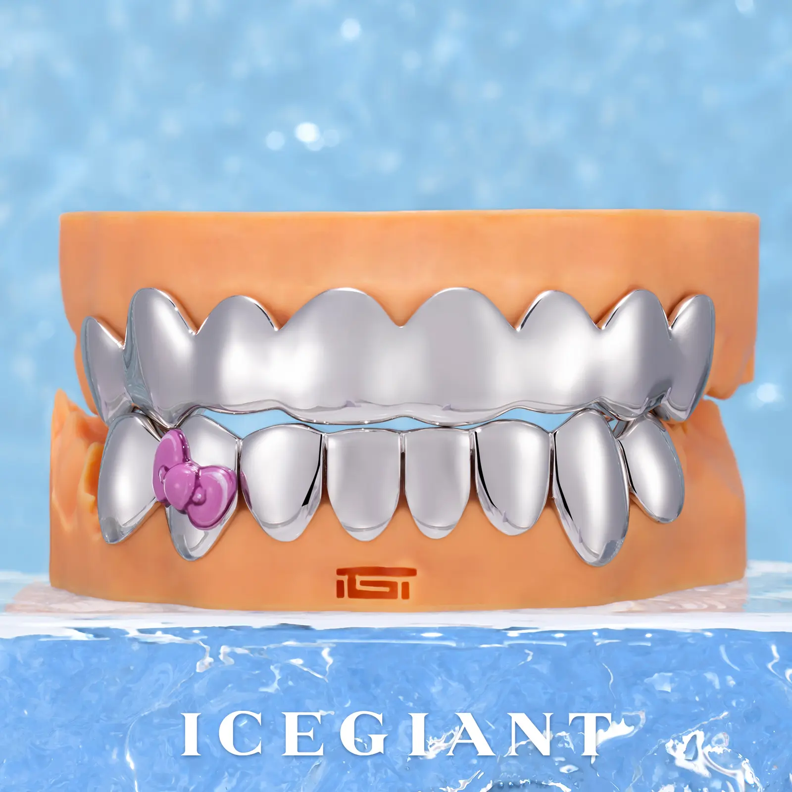 Pink Bow Grillz