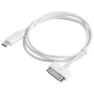 30Pin to USB C Cable Charging Syncing iPad iPhone iPod Classic 1m 3ft White