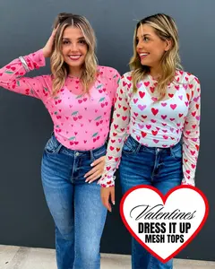 Dress It Up Mesh Hearts and Cherries Tops