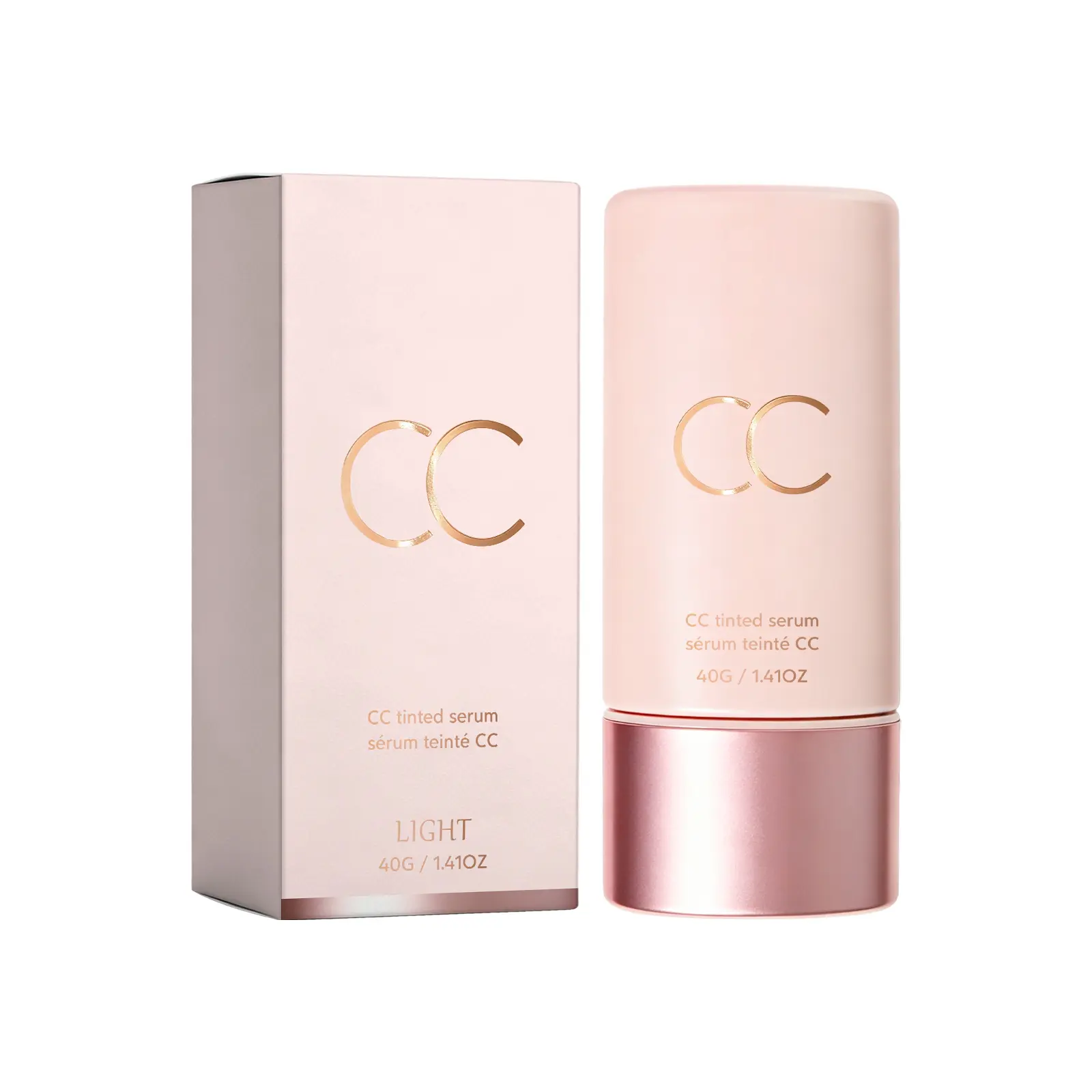 K-Beauty Niacinamide & Vitamin C Color Correcting Serum - Brightening, Even Skin Tone, Redness-Neutralizing, Deeply Hydrating Makeup-Skincare Hybrid, 40g/1.41 oz