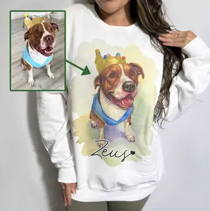 Custom Full Color Pet T-Shirt with Photo & Name DTG Printed