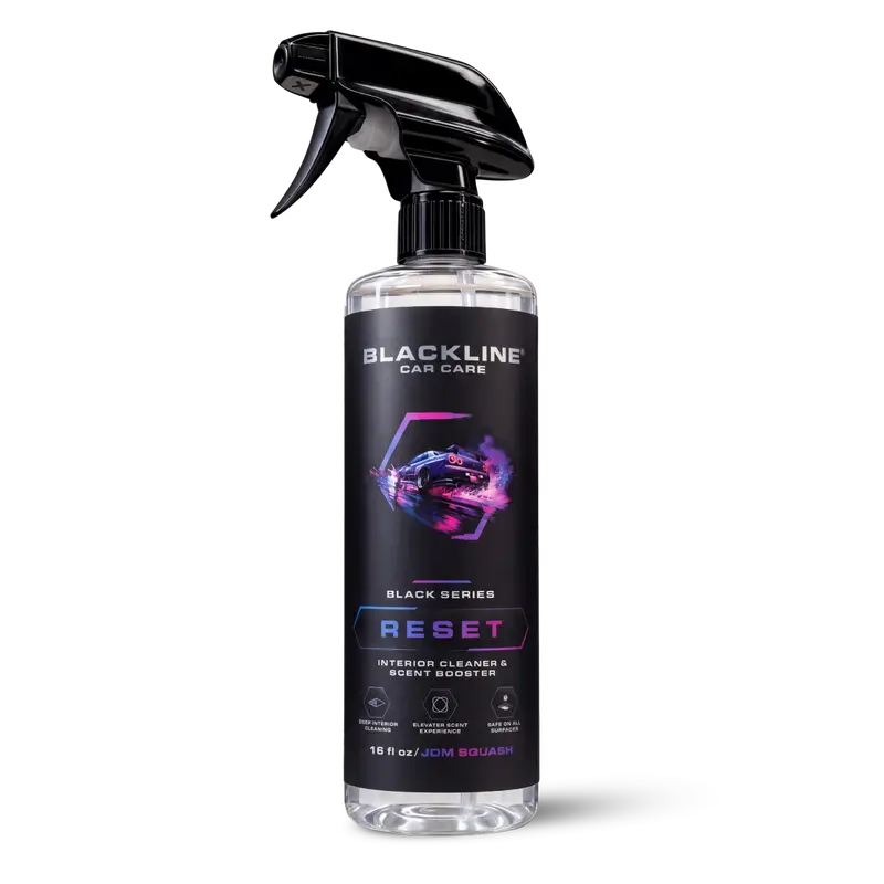 BLACKLINE Reset Series Gentle APC Formula 16oz Scented Liquid Automobile Cleaner - Auto Detailing Supplies, Streak-Free, Suede-Safe, Leather-Safe, Oils & Dirt Lift, 7 Signature Scents, Scent Booster, for Cars & Luxury Furniture
