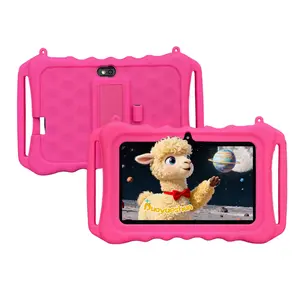 7 Inch Android 12 Educational Learning Entertainment Tablet, Parental Control, Shockproof Case, Dual Cameras, Expandable Memory, HD Screen