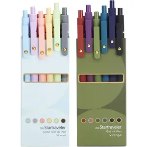 Colorful Gel Pens - 12 count 0.7mm Multi-Colored Pens, Smooth Writing Coloring Journaling Supplies for Note Taking, Cute Aesthetic Office School Supplies (12PCS Colorful Ink)