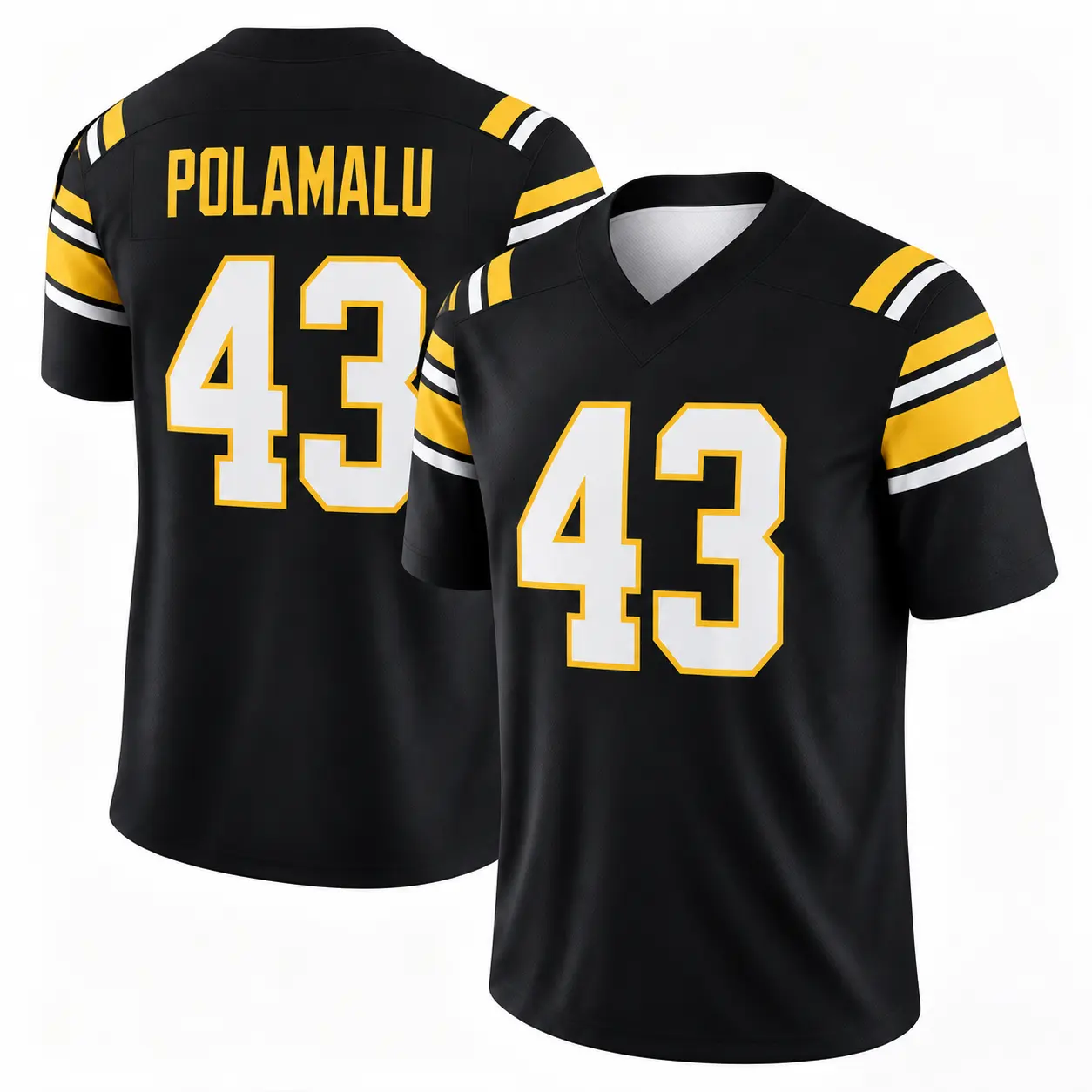 Troy Polamalu 43 All Over Print 3D Vintage Jersey, Game Day Shirt, Game Day Fan Gift Unisex Game Day Gift, Merch Outfit, Fan Gift, Football Gift, Retro Football Merch, Men’s Football Jersey, Women’s Football Jersey, Sunday Football Shirt