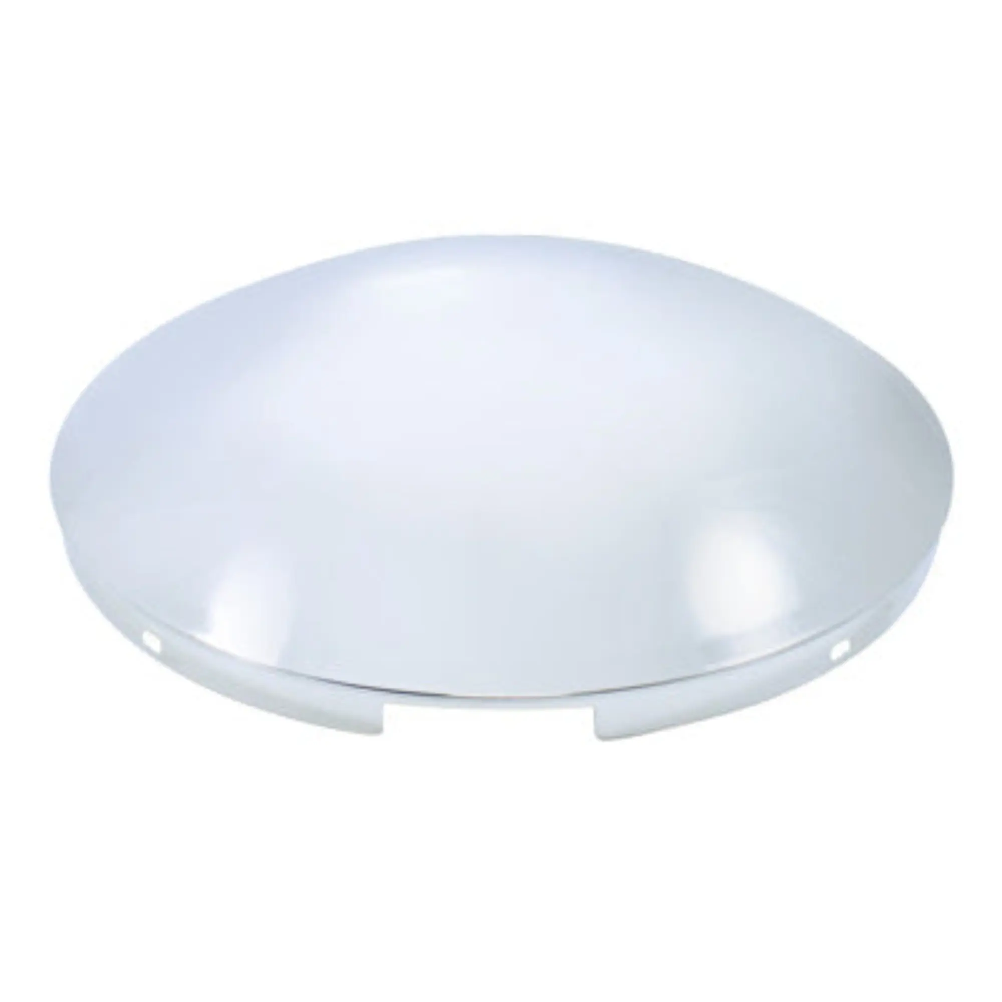 United Pacific Automotive Truck Vehicle Front Hub Cap - 4 Even Notched Chrome Dome - 7/16" Lip - 10106
